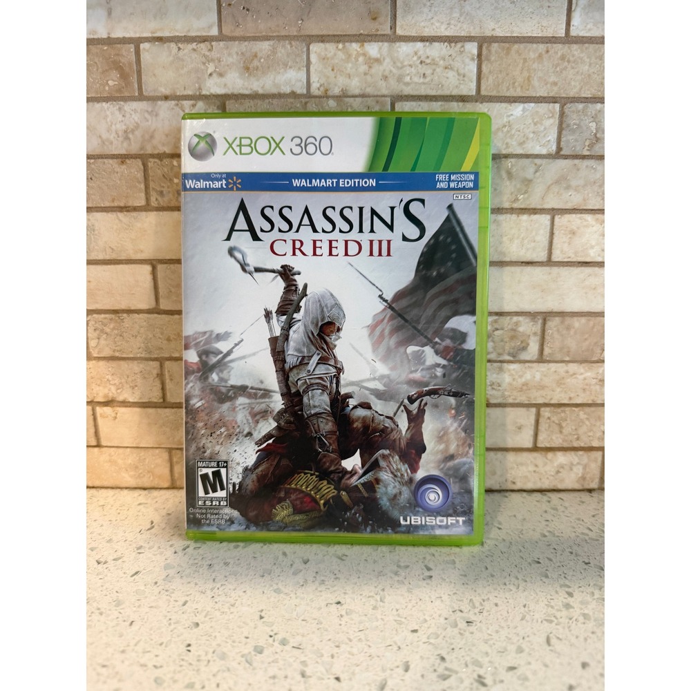 Assassin's Creed 3 GameStop Edition Xbox 360 Complete CIB